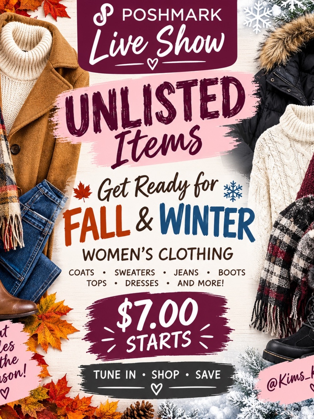UNLISTED LIVE SHOW WOMENS CLOTHING